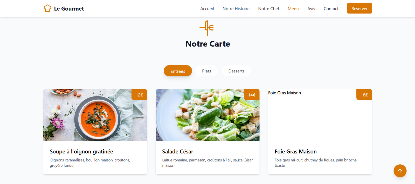 Le Gourmet - Site Restaurant